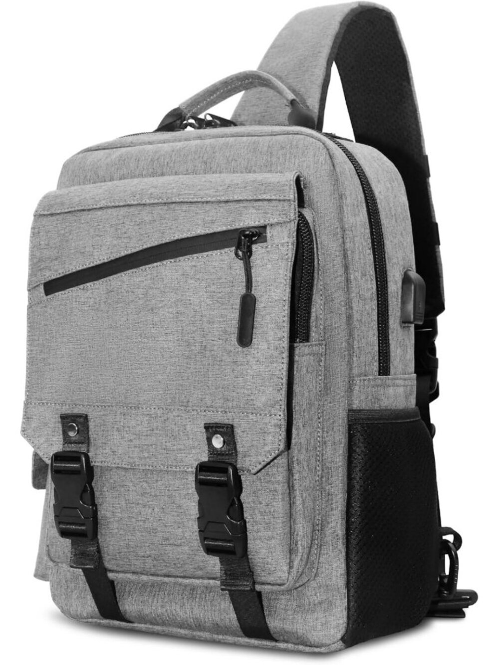 Stylish Multi-Pocket Crossbody Messenger Bag for Men - 13L Sling Satchel